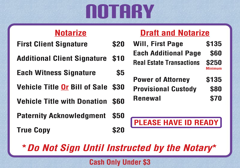 Notary Services in New Orleans, LA Gentilly Mail & Copy